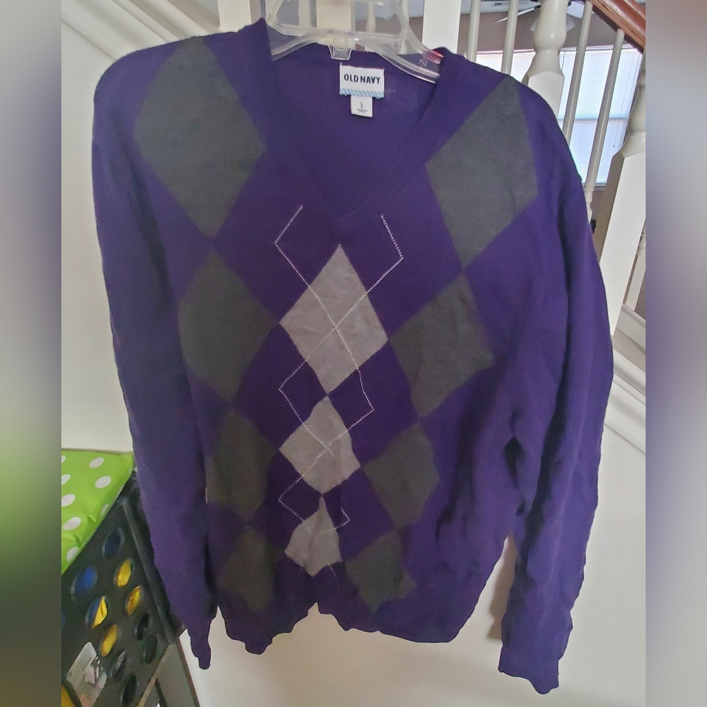 Old Navy Mens Argyle Sweater